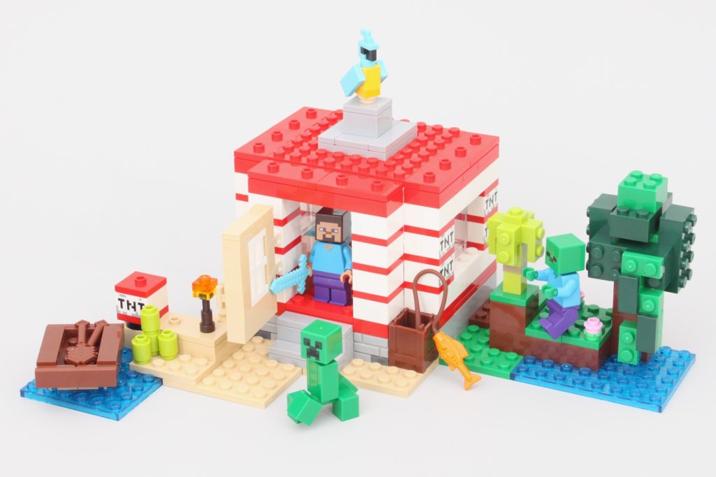lego minecraft 21275 the tnt jungle house review 1 1024x683