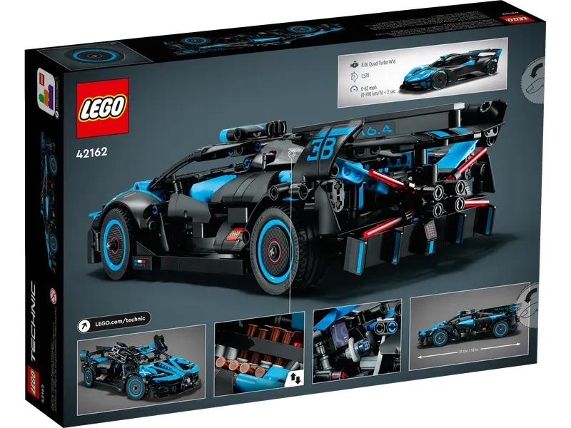 LEGO Technic 42162 Bugatti Bolide Agile Blue Box 2