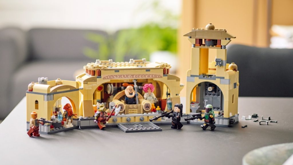 LEGO Star Wars 75326 Boba Fetts Throne Room lifestyle featured 1024x576
