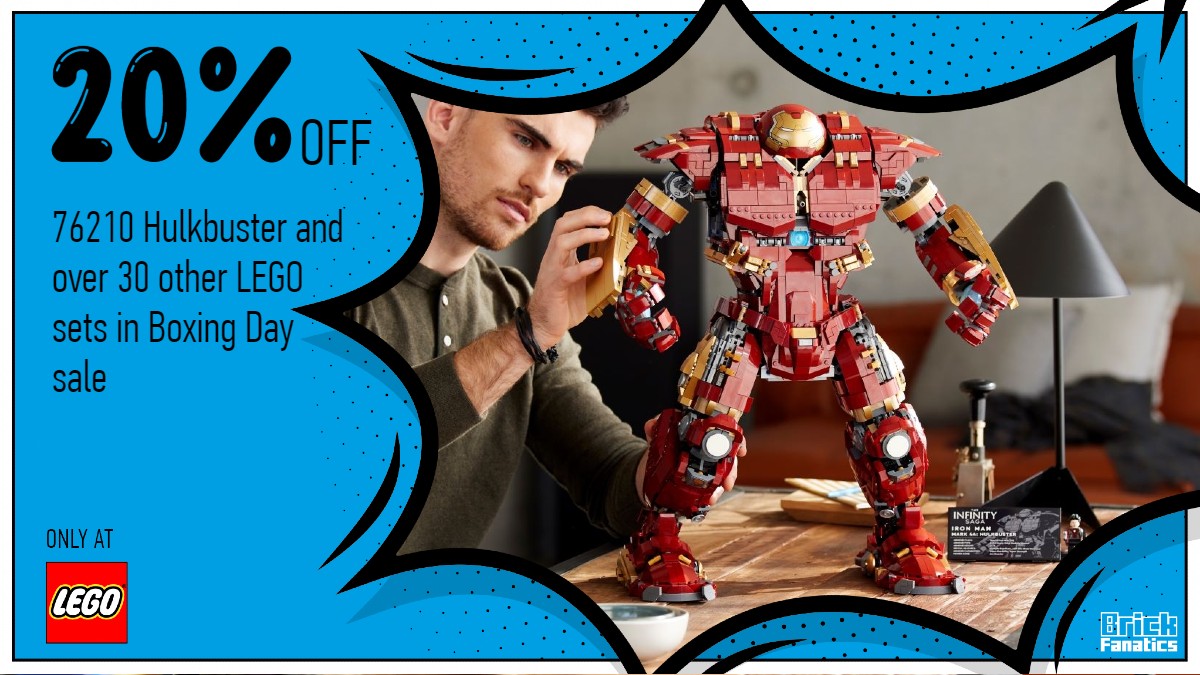 LEGO discounts Marvel 76210 Hulkbuster by 20% in boxing day sale