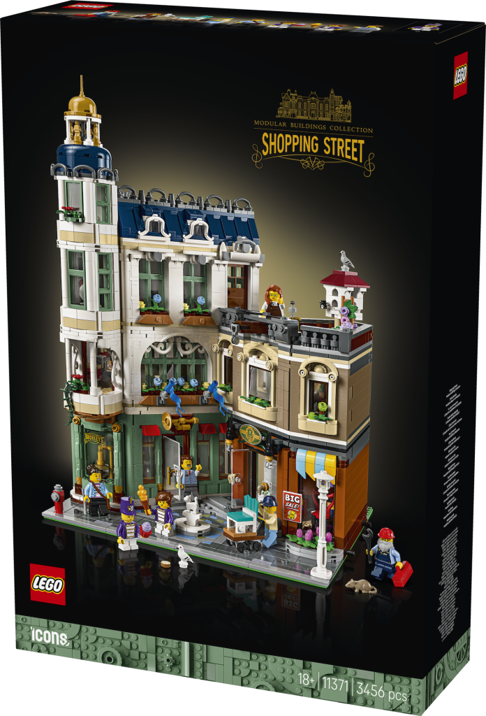 LEGO Icons modular building 11371 Shopping Street 1 696x1024