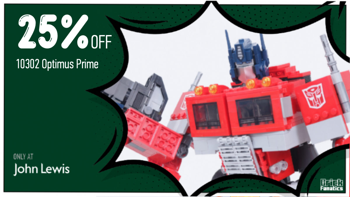 Massive saving on 10302 Optimus Prime in first John Lewis Black Friday sale