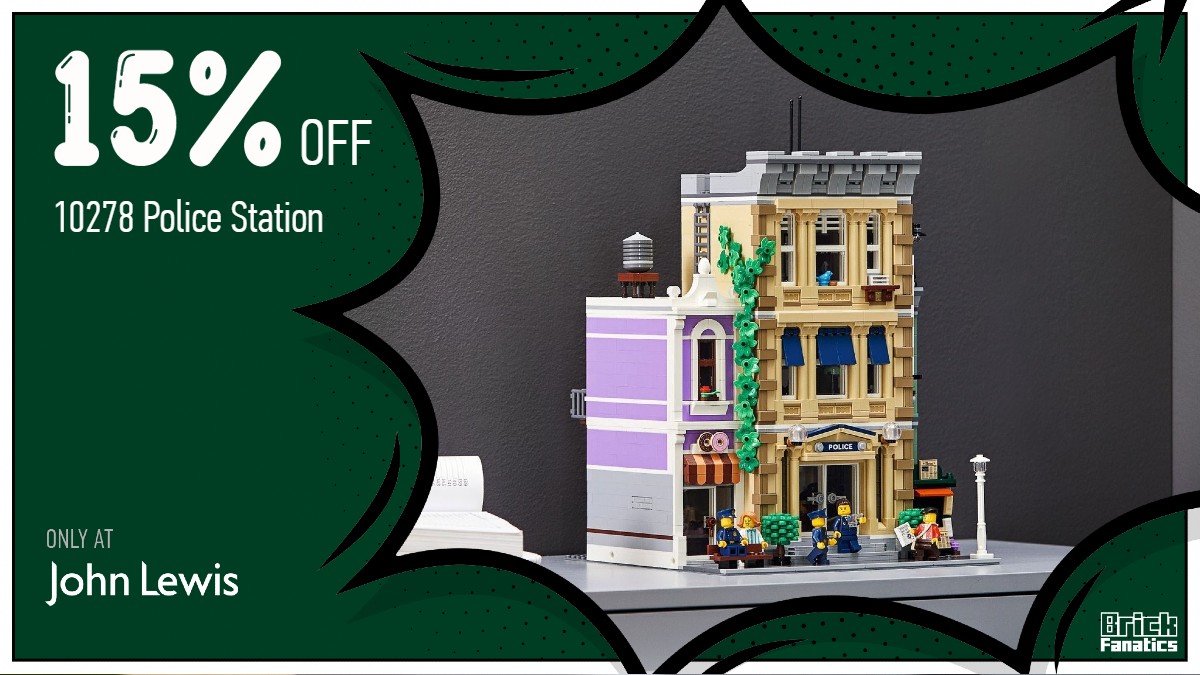 Save over £25 on LEGO Icons 10278 Police Station at John Lewis 