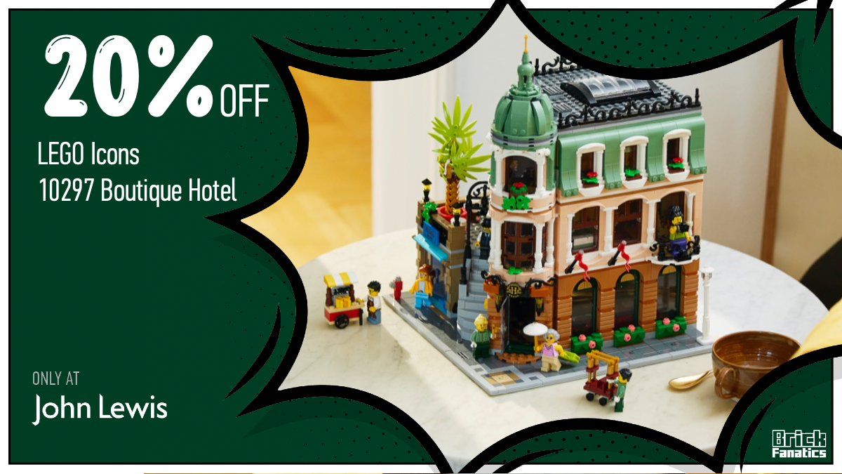 Save a huge £40 on LEGO Icons 10297 Boutique Hotel at John Lewis