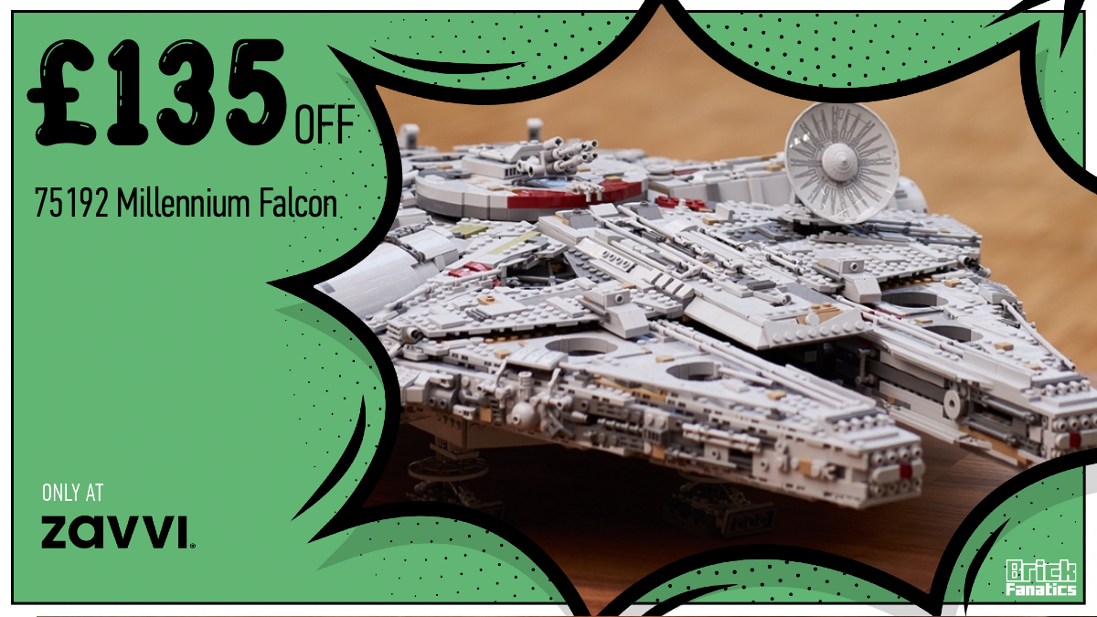 Save £135 on LEGO Star Wars 75192 Millennium Falcon at Zavvi